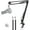 B_Black, variant on Microphone Stand Compatible with Fifine RGB Dynamic Mic (K658), Boom Arm for K658 USB Gaming Microphone, Adjustable Scissor Mic Stand by SUNMON