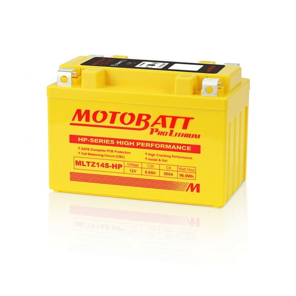 MLTZ14S-HP Motobatt LifePo4 Lithium Battery Replaces DEKA ETZ12S, ETZ14S, ETX12, ETX14, ETX14L