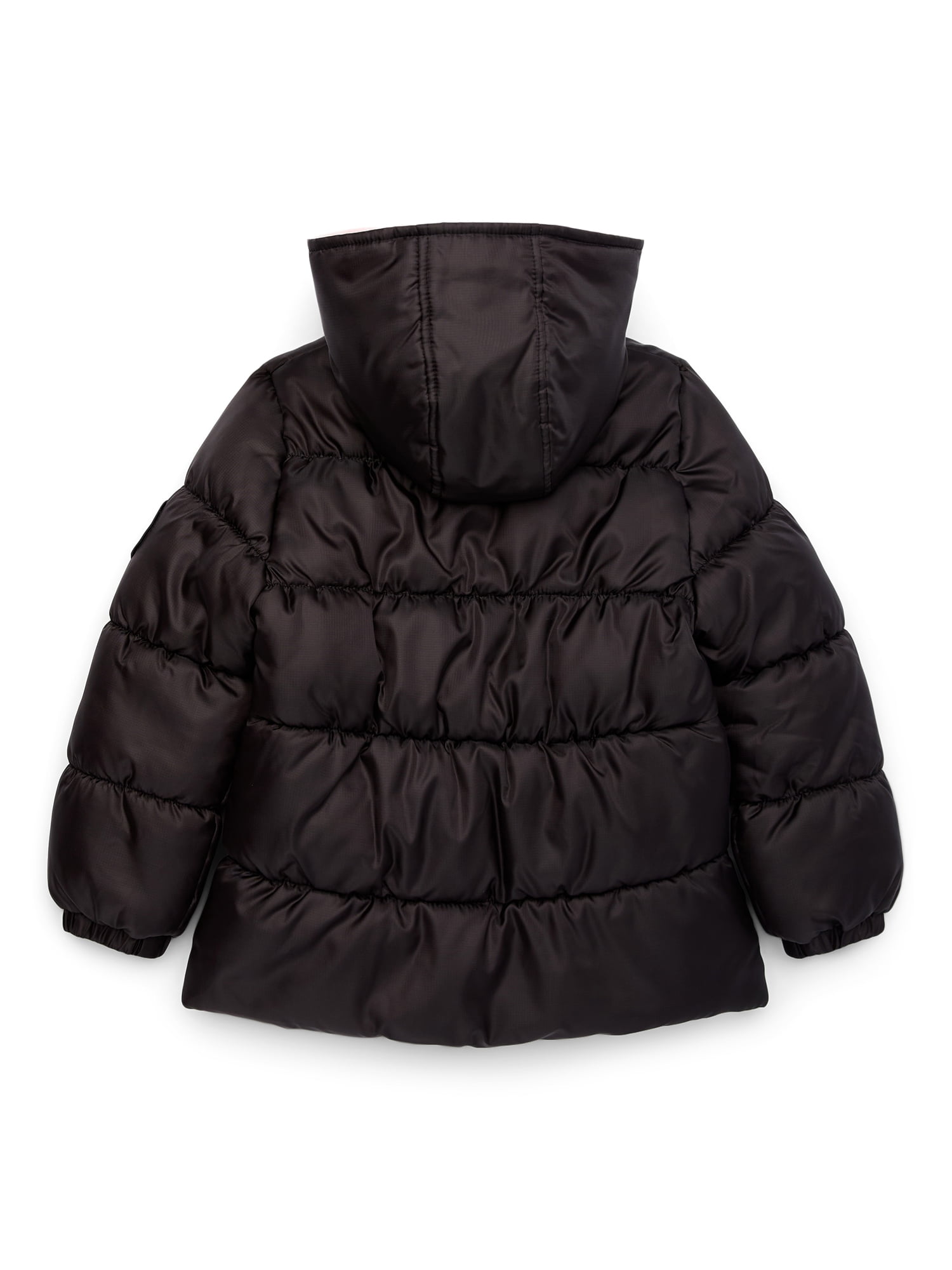Pink Platinum Girls Hooded Ripstop Winter Puffer Coat, Sizes 4-16