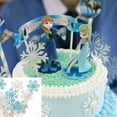 thumbnail image 3 of Edible Snowflake Cupcake Toppers, Snowflake Cupcake Toppers For Winter Frozen Theme Wedding Cake Decorating, Perfect For Birthday Cake Decorations (20 Counts), 3 of 8