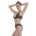 thumbnail image 3 of Kdxio Bones And Leaves for Womens High Waisted Bikini Top Sports Style Two Piece Bathing Suits, 3 of 5