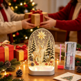 thumbnail image 6 of KRONDO Christmas Diaamond-Art Night Light, 3D Pear-l Painting Kit with Warm LED Base for Beginners, 6 of 7