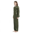 thumbnail image 5 of FELFEMO Womens Satin Pajamas Loungewear Two-piece Sleepwear Button-Down Pj Set, 5 of 5