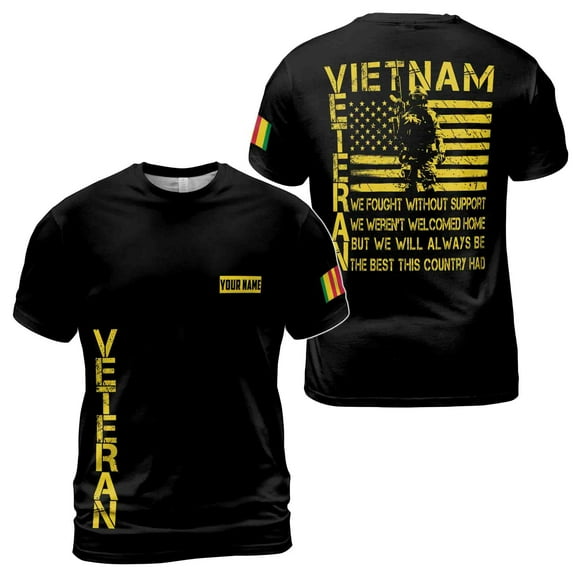 Vietnam Veteran Returned From Vietnam War American Patriotic Vet 3D T-Shirt S-5XL