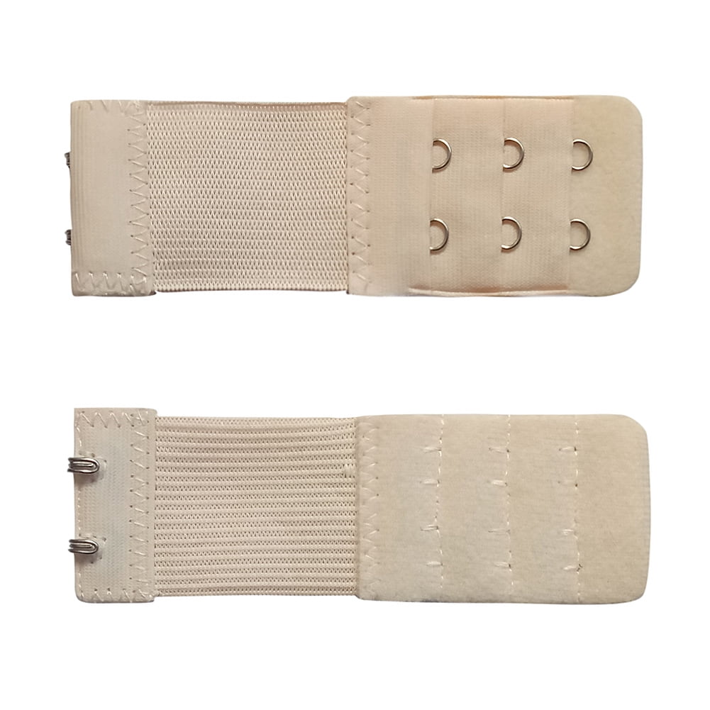 Anself Women Bra Extender 2 Hook 3 Row Ladies Soft Bra Extension Strap Lengthened Underwear