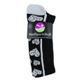 thumbnail image 2 of Crazy Love Volleyball Hearts Crew Socks (Black/White, Large), 2 of 2