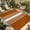 DarkOrange, variant on Yellow White Stripe Outdoor Rug for Patio/Deck/Porch, Non-Slip Large Area Rug 4 x 6 Ft, Modern Rustic Vertical Striped Indoor Outdoor Rugs Washable Area Rugs, Reversible Camping Rug Carpet Runner