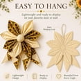 thumbnail image 5 of Large Patchwork Bow Sewing Kit, Farmhouse Fabric Folded Flower | Door Hanging Craft Set, Pre-Cut Fabric Strips, DIY Craft Supplies, Gift for Adults Front Door Wall Window Porch, 5 of 7
