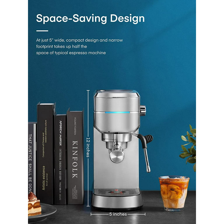 20Bar Coffee Machine Maker Espresso Cups Semi Automatic Household Steam Milk  Frother - Bed Bath & Beyond - 31423449