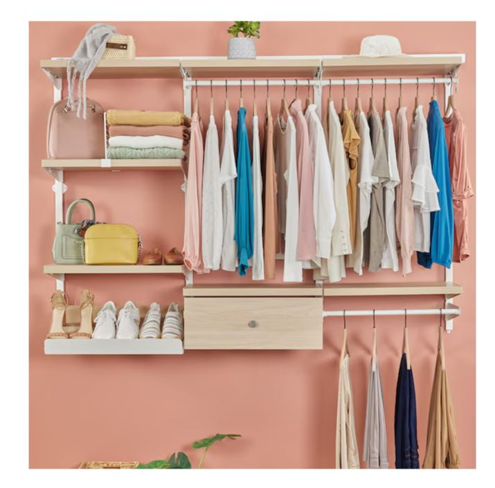Origin 21 Edda 23.78-Inches x 7.12-Inches x 17.08-Inches Natural Oak Angled Shoe storage