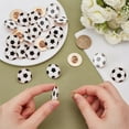 thumbnail image 3 of 24 Pcs Football Enamel Pins 1 inch Black and White Soccer Ball Sports Enamel Lapel Pin Sports Ball Alloy Brooches Football Team Spirit Pin for DIY Hat Bags Backpacks Gifts for DIY Fans, 3 of 6