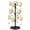Black, variant on Party Cocktail Glass Display Stand,Metal Tree Stand 3 Tier - 12 Holders For Champagne, Cocktails, Wine Glass Cups Holder for Parties Weddings,Bridal Parties & Events,Pink