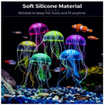 thumbnail image 4 of Plantas Artificiales Bloosom Decorativas Acuario Simulación Medusas Multicolor, 4 of 4