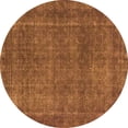 thumbnail image 1 of Ahgly Company Indoor Round Abstract Orange Contemporary Area Rugs, 3' Round, 1 of 1