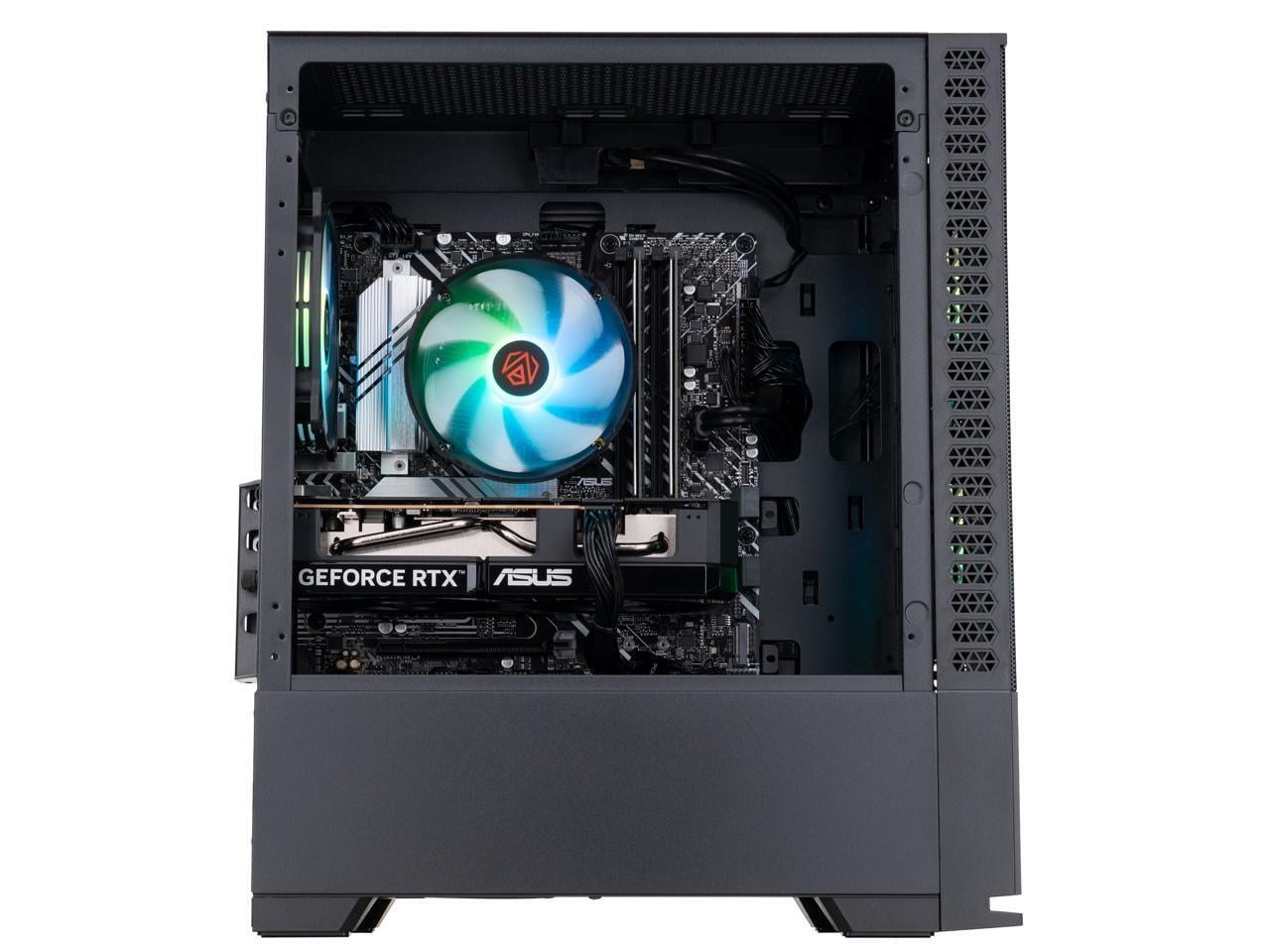 ABS Cyclone Aqua Gaming PC Powered by Asus - Windows 11 - Intel Core i5-14400F - GeForce RTX 5060 - DLSS 4 - AI-Powered Performance - 32GB DDR4 3200 - 1TB M.2 NVMe SSD - CA14400F50602