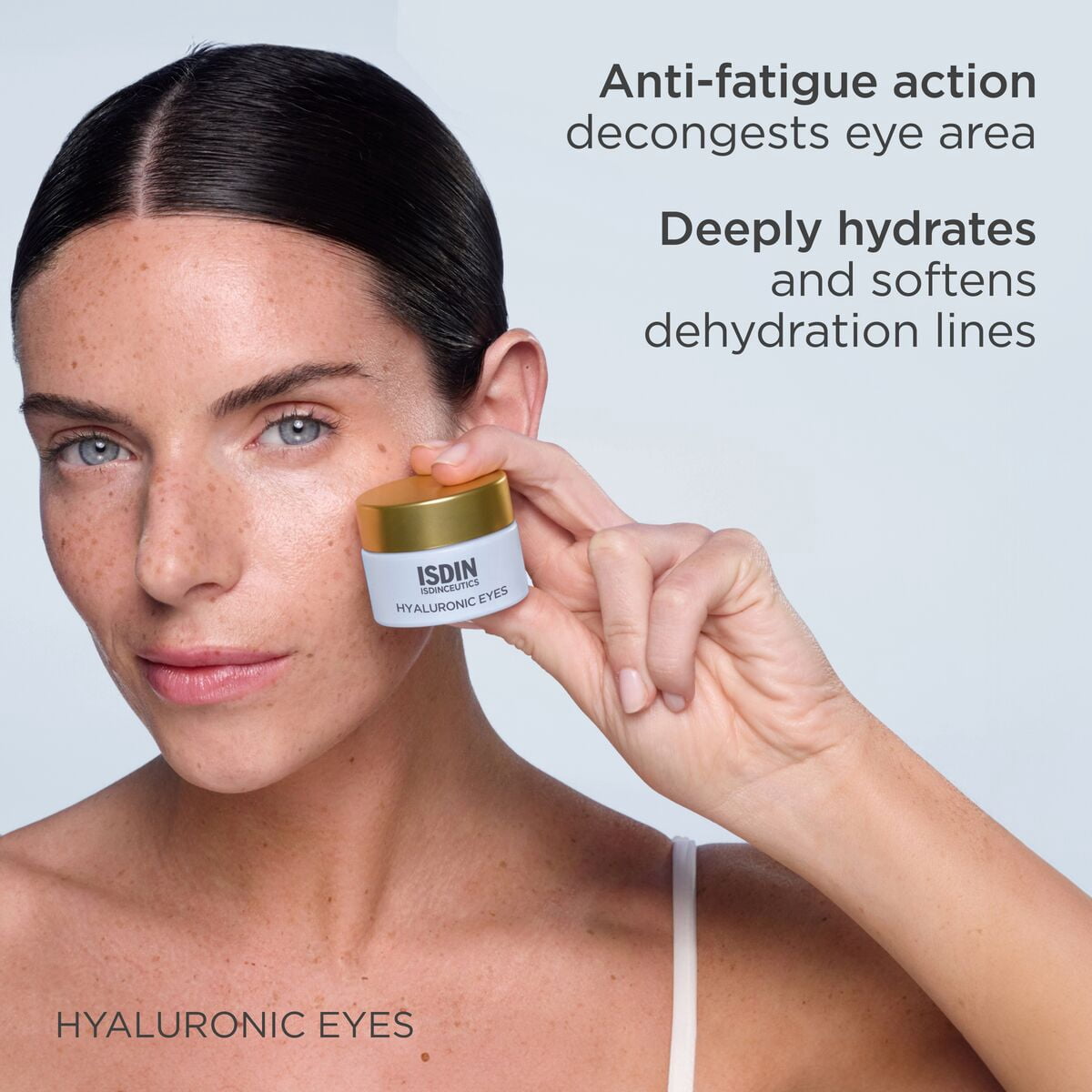 ISDIN Isdinceutics Hyaluronic Eyes, Cooling Eye Contour Gel with Hyaluronic Acid, 15g