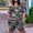 Dark Gray, variant on Casual Plus Size Short Jumpsuit for Women Summer Print Short Pants Jumpsuits V Neck Short Sleeve Loose Rompers Playsuit with Pockets