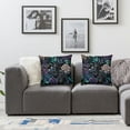 thumbnail image 3 of HENGT Throw Pillow Covers Watercolor with Flowers Rose Iris and Hibiscus Accent Bloom Perfume Art Artwork Beautiful Beauty for Living Room Bedroom Sofa Set of 2, 3 of 6