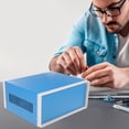 thumbnail image 2 of Enclosure Box Blue Aluminum 1Set 9.8x7.5x4.3In, 2 of 9