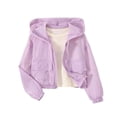 thumbnail image 4 of Liyamei Kids Lightweight Hooded Jacket with Zipper for Fall Windproof Outerwear Size 8-9 Years, 4 of 7