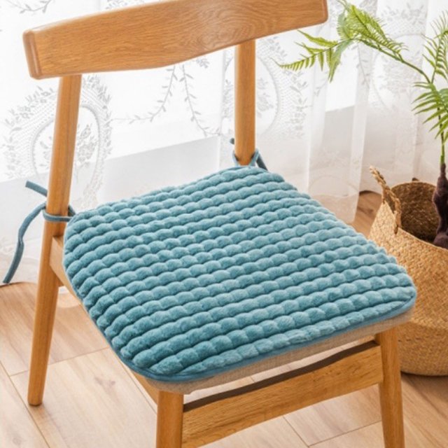 Funda de almohada universal de felpa para silla, cojín para silla, cojín para taburete de comedor, cojín para taburete de entrada, cojín para asiento, cojín de felpa aterciopelada