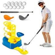 NIGOE Kids Golf Set, Junior Kids Golf Clubs with 15 Balls, Kids Outdoor Toys, Educational Sports Game for Boys Girls Toddlers 4/5/6/7/8