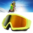 thumbnail image 4 of Lunettes de Ski pour Enfants, Protection UV Lunettes de Ski Réglables Vue HD Grand Résistance aux Chocs Lentille de Revêtement HD pour Enfants pour Ski Rose, Noir, Rouge, Jaune, Bleu, 4 of 8