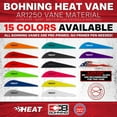 thumbnail image 2 of Bohning 101036WH Heat Vanes Archery White 36-Pack 2.5" Hunting Arrow Fletches, 2 of 3