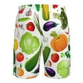 thumbnail image 6 of Kll Vegetables2 Men'S Casual Summer Beach Shorts Hawaiian Shorts With Pockets-Small, 6 of 9
