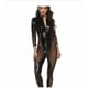 thumbnail image 1 of Double Zipper Jumpsuit Leather Sexy Lingerie Mesh Transparent Sexi Women Spandex Catsuit Sex Erotic Underwear Ladies Bodysuita-1, 1 of 1