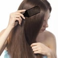 thumbnail image 3 of TISHITA Detangling Brush Wavy Hair Comfortable Reduce Hair Loss Multifunctional Portable Black, 3 of 8