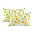 thumbnail image 2 of Tropical Fruit Pattern Luxury Silky Soft Pillowcase Standard Size Wrinkle Resistant Envelope Closure 20x26in, 2 of 9