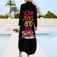 thumbnail image 2 of Love Peace And Soul Train Logo Long Sleeved Shirt Dress luxury woman party dress Women's dress, 2 of 6