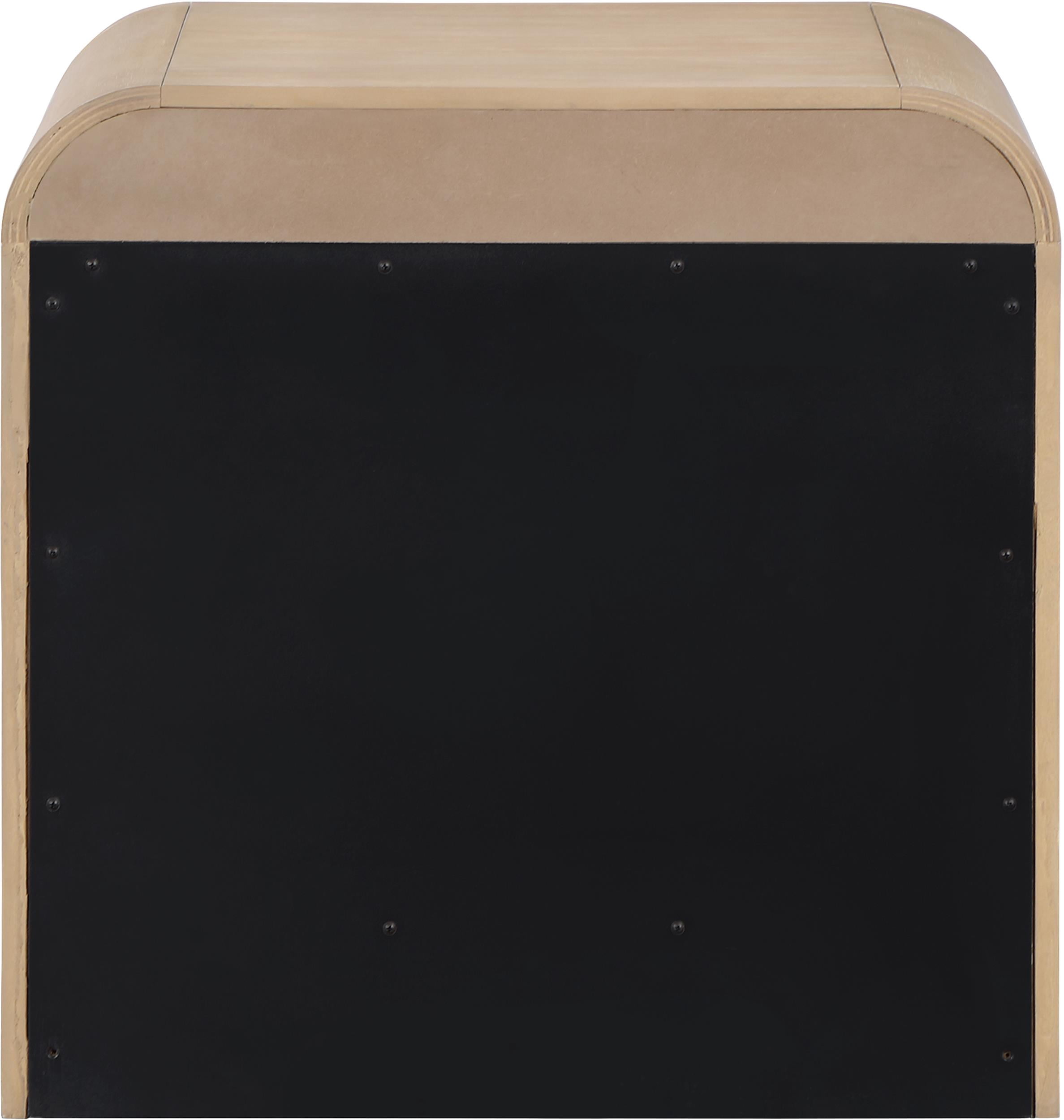 Meridian Furniture Fluted Natural Night Stand