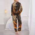 thumbnail image 3 of Bingfone Womens Pajama Sets Jungle Meditating Lion Print,Long Sleeve Loungewear Pajamas Set-XX-Large, 3 of 8