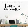 thumbnail image 3 of Love One Another Arrow Wall Sticker Vinyl Letters Decals Home Décor, 23x10-Inch Black, 3 of 6