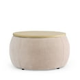 2-IN-1 Storage Ottoman Coffee Table, Multifunction Side Table for ...