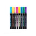 thumbnail image 2 of GFHFHITJ Pen Double Line Pen Color Hand Account Pen Dream Metal Pen Hand-painted 8Color Highlighter Marker Pen10ml, 2 of 9