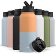 thumbnail image 1 of ?JoyJolt botella de agua triple aislada con tapa de paja Y JoyJolt  JoyJolt, 1 of 2