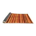 thumbnail image 2 of Ahgly Company Indoor Round Oriental Orange Modern Area Rugs, 7' Round, 2 of 4