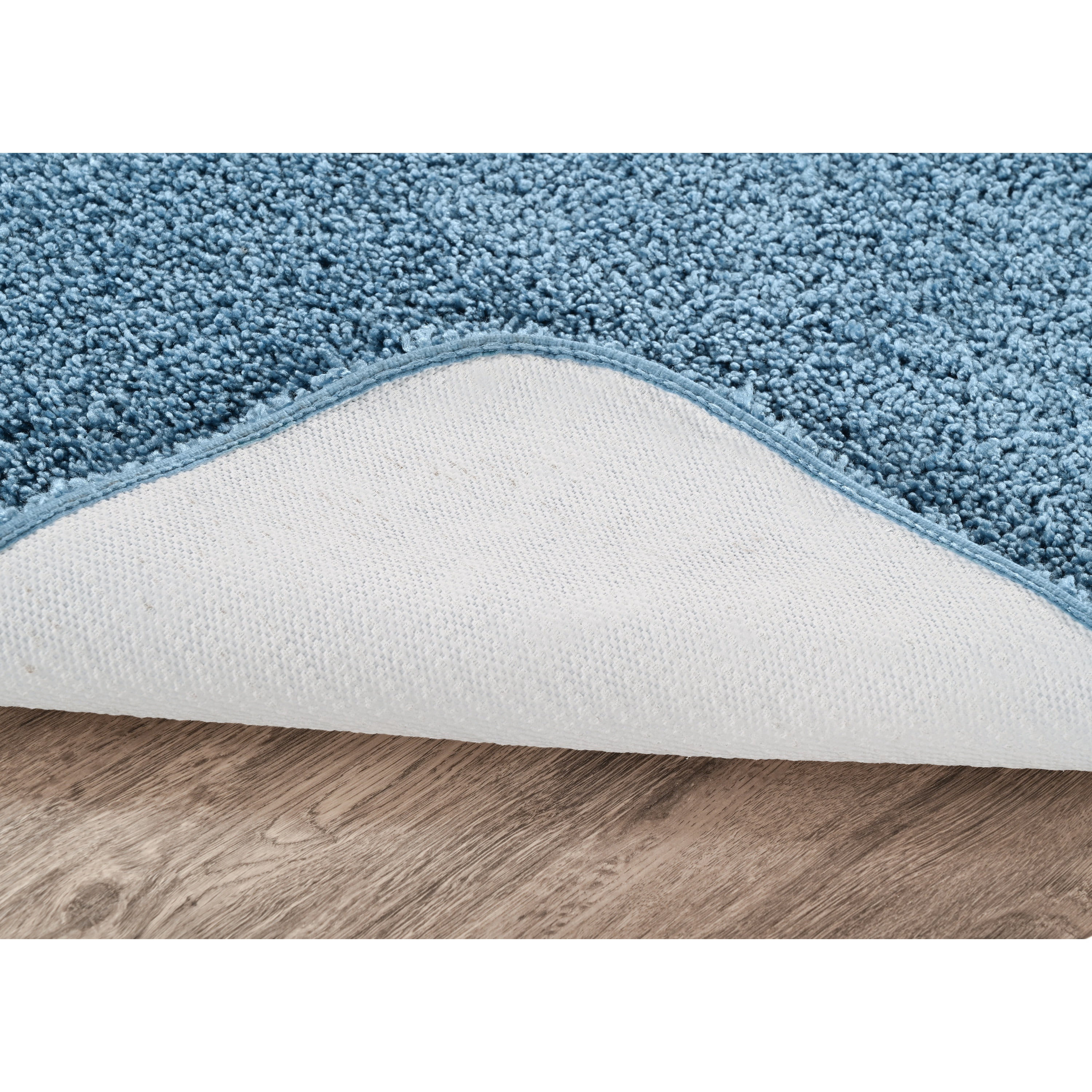 Garland Rug Serendipity Washable Nylon Bath Rug Set, 2 Piece Set (17"x24" Bath Rug, & 21"x34" Bath Rug) Basin Blue