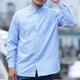 thumbnail image 3 of Camisa de hombre a cuadros de manga larga, talla grande 6XL, 7XL, 8XL, 10XL, talla grande, formal, de moda, informal, de diseñador, en blanco y negro, de alta calidad, 3 of 5