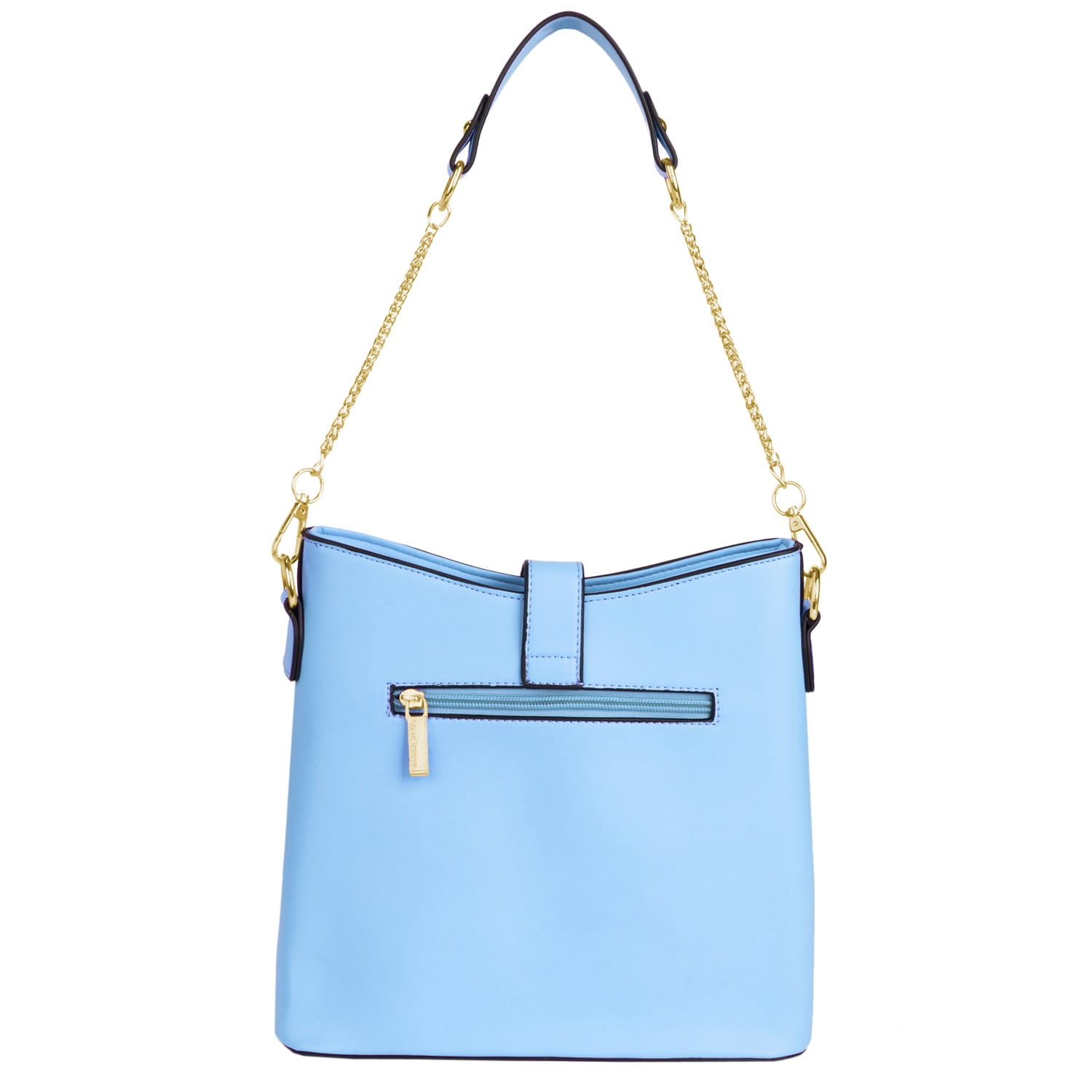 Women Buckle Tote Medium Handbag
