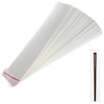 Spatiy 200Pcs Clear Long Cello Bags Self Sealing Thick Adhesive Bags for Pretzel Rods, Candy, Snack Pretzels Individual Bags