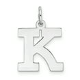 thumbnail image 1 of Pendentif Breloque Collier Monogramme Prénom Initiale Lettre K Délicat en Argent Sterling 925, 1 of 5
