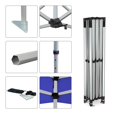 thumbnail image 4 of Blue 10x15 Instant Canopy Tent with 1 Full Wall and 2 Half Walls - Commercial Grade Aluminum Frame with Water-Resistant Canopy Top and Sidewalls - Bonus Canopy Bag and Stake Kit Included (5 Colors), 4 of 8