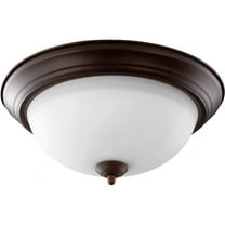 3 Light Flush Mount in Bailey Street Home Home Collection Style 15.5 inches Wide By 6.75 inches High-Oiled Bronze Finish Bailey Street Home