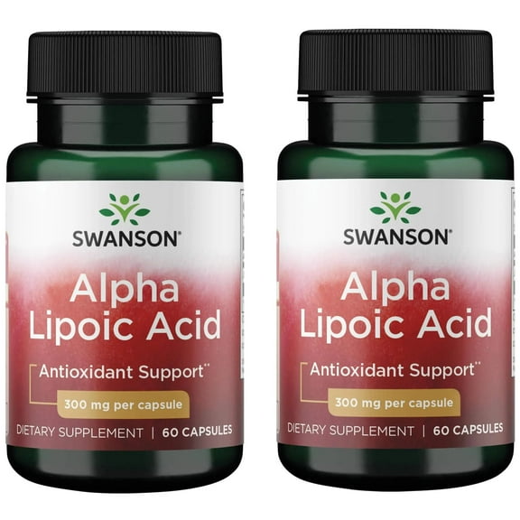 Alpha Lipoic Acid - Antioxidant Activity Supplement - 300 mg 60 Capsules (2 Pack)
