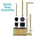 thumbnail image 3 of All in one toilet brush, plunger toilet paper holder Bath Set Gold, 3 of 6