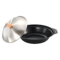 thumbnail image 1 of PTOOTP Japanese Style Sukiyaki Pot Iron Easy Cleanup for Professional Chefs 1Set, 1 of 8